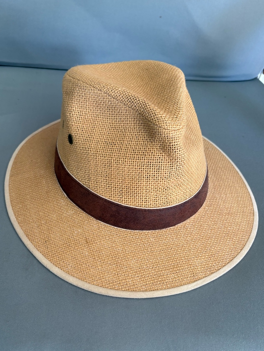 Kooringal Men’s Drover Edward Hat Khaki Size Medium/Large Shell 100% Linen 53cm